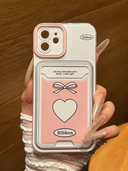 Чехол О'Кейси, для iPhone 12, с картхолдером, защита камеры, белый, розовый