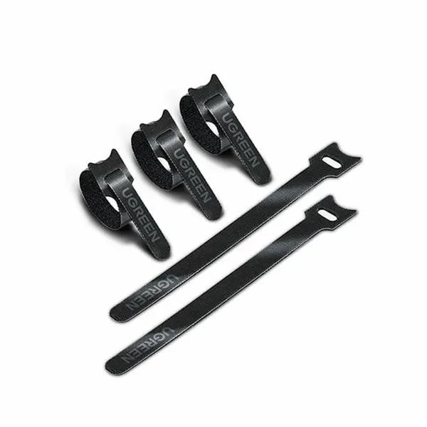 Органайзер для кабеля стяжка на липучке UGREEN Cable Winder 20 Pcs Black LP401 (20245P20)