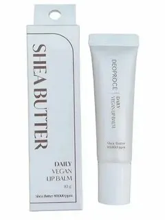 Бальзам Deoproce для губ SHEA BUTTER DAILY VEGAN LIP BALM, 10 гр, 3 шт