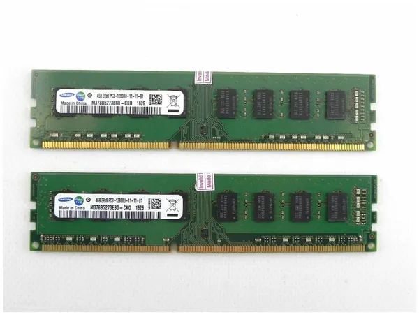 Оперативная память Samsung DDR3 8GB (2x4Gb) 1600 DIMM 4Gb (M378B5273EB0-CK0) - 2 шт.