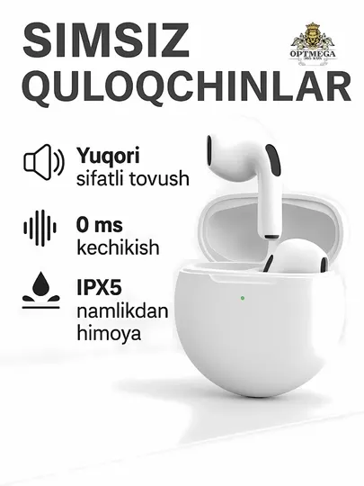 Беспроводные наушники Pro 2, Pro 6, для iPhone и Android, сенсорные - Наушники