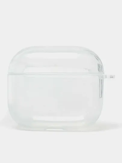 Прозрачный/бесцветный/удобный/мягкий силиконовый чехол на AirPods pro 2 с карабином - Наушники