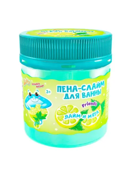 Пена-слайм для ванны детская Лайм и Мята, 150 мл BAFFY