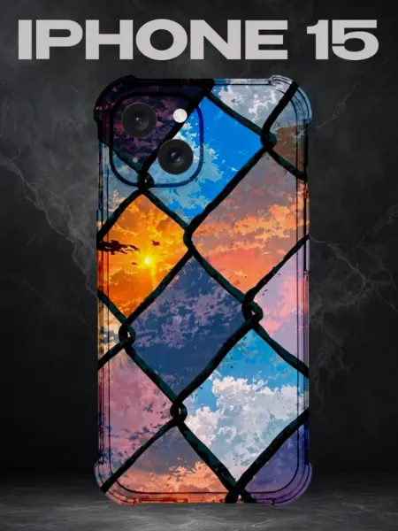 Чехол на IPHONE 15 с принтом PINTEREST