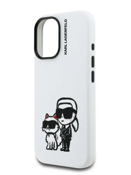 Чехол на iPhone 16 силиконовый soft-touch, с MagSafe Karl Lagerfeld