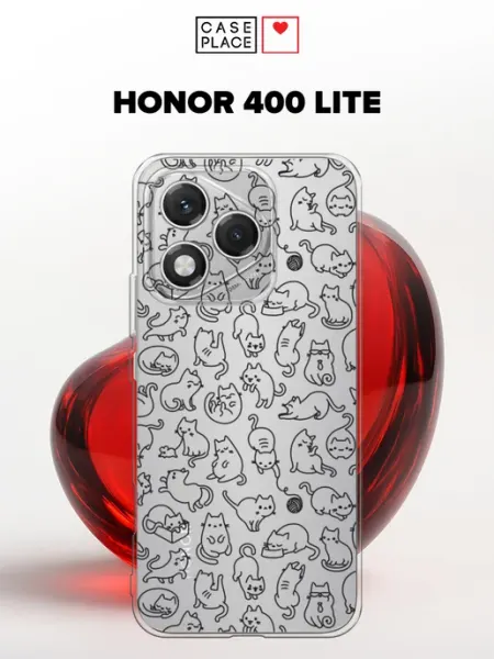 Чехол на Honor 400 Lite с котиками Case Place