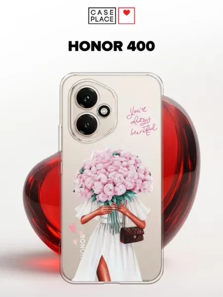 Чехол на Honor 400 с цветочками Case Place