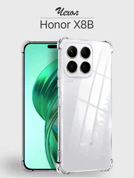 Чехол X8b 4G прозрачный противоударный HONOR
