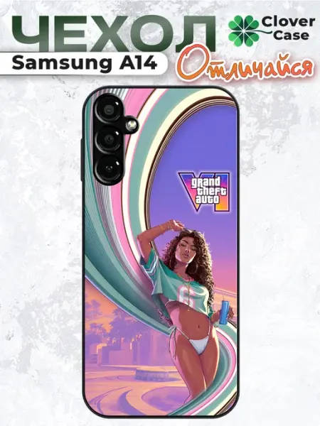 Чехол на Samsung A14 GTA 6 CloverCase