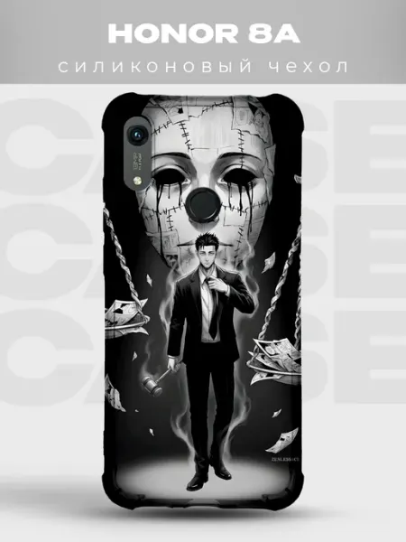 Чехол на Honor 8A Тетрадь смерти аниме весы PRINTberries