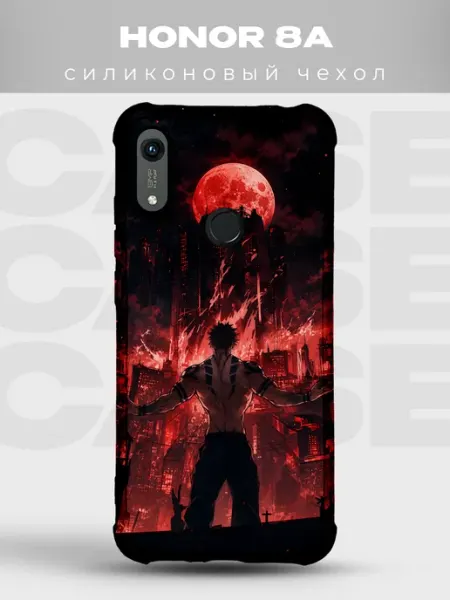 Чехол на Honor 8A аниме арт Сукуна кровавая луна PRINTberries