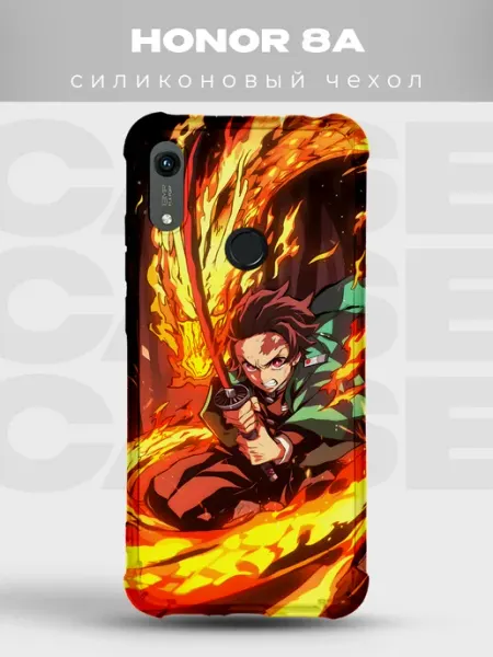 Чехол на Honor 8A Танджиро Клинок рассекающий демонов PRINTberries