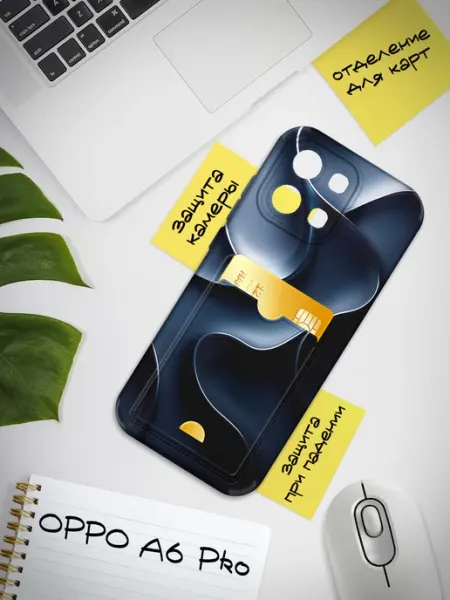 Чехол для OPPO A6 Pro с картой прозрачный Joker Mobile