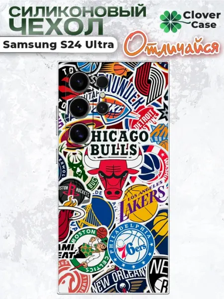 Чехол на Samsung S24 Ultra Chicago Bulls CloverCase
