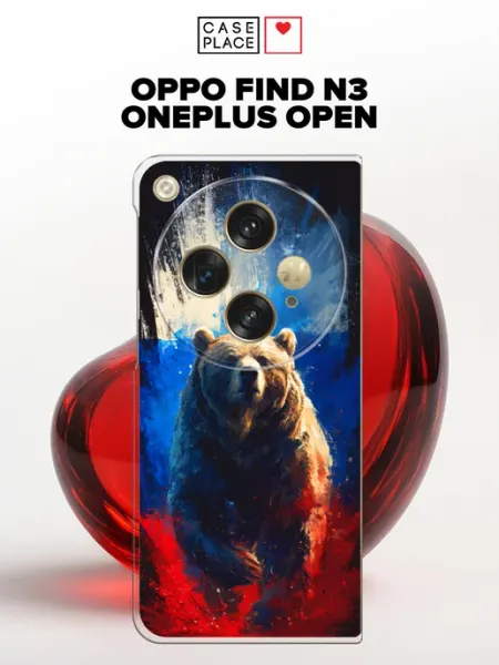 Чехол на Find N3 OnePlus Open с медведем oppo