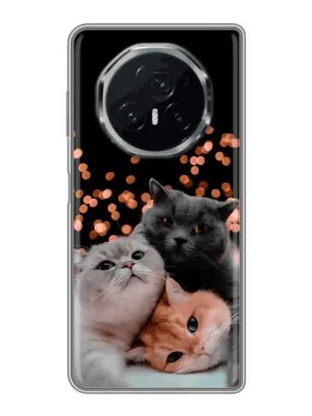 Чехол на Honor Magic V3 Смешные котики Marketclub