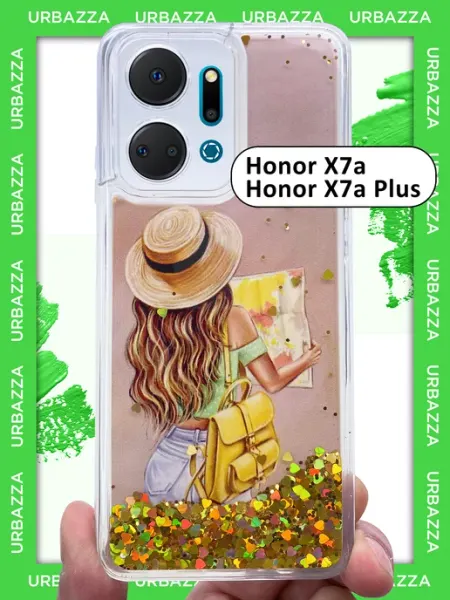 Чехол переливашка с рисунком на Honor X7a, Honor X7a Plus URBAZZA