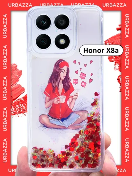 Чехол переливашка с рисунком на Honor X8a URBAZZA