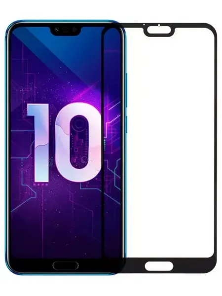 Защитное стекло 5d для Huawei Honor 10, черное Protective Glass Max