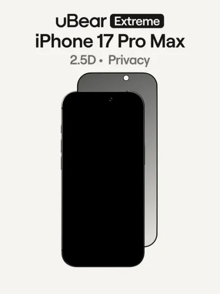 Стекло на iPhone 17 Pro Max Privacy Shield, антишпион uBear
