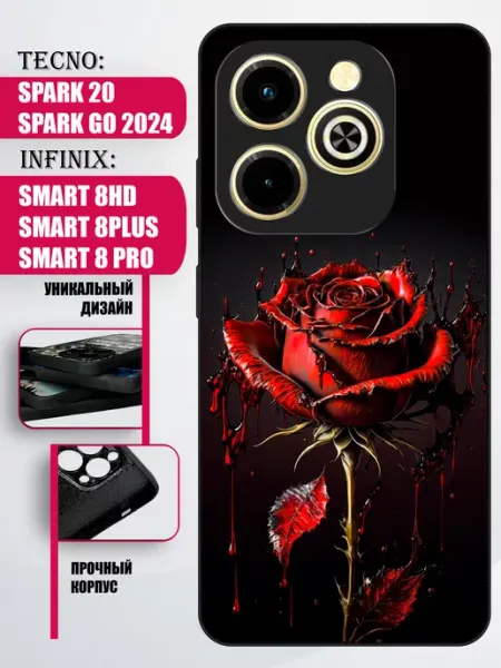 Чехол на tecno spark 20 PandaCase