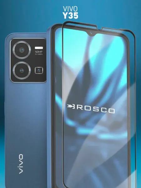 Защитное стекло на Vivo Y35 Rosco