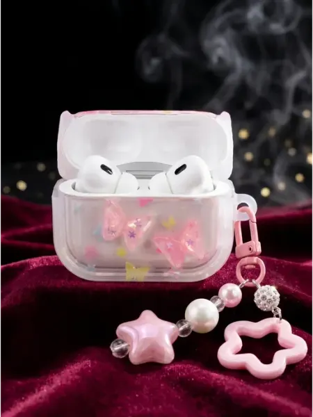 Красивый силиконовый чехол для AirPods Pro 3 (2025)