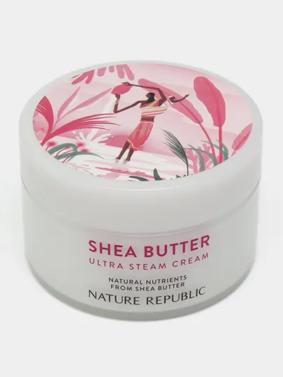Shea Butter Nature Republic, Увлажняющий и освежающий крем для лица, 100 мл