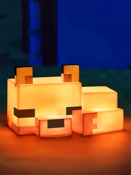 Светильник ночник Майнкрафт Лисенок Minecraft Baby Fox 16 см