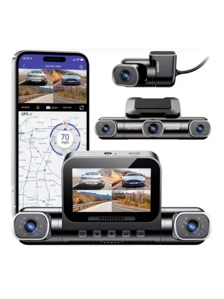 AZDOME M660 4х-канальный видеорегистратор с круговым обзором