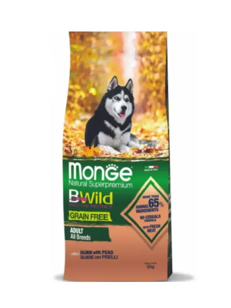 Monge Bwild Dog со вкусом лосося 12 кг
