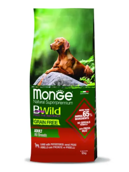 Monge Bwild Dog ягненок и картофель 12 кг