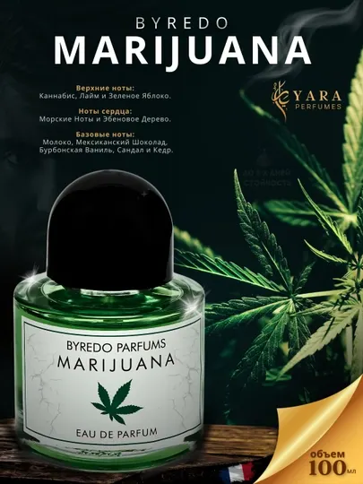 Духи Марихуана Byredo, производство Турция, 5 мл, 10 мл, 100 мл