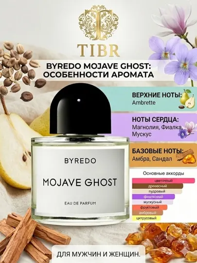 Унисекс парфюм Mojave Ghost Byredo — отличные духи для мужчин и женщин на любое время года