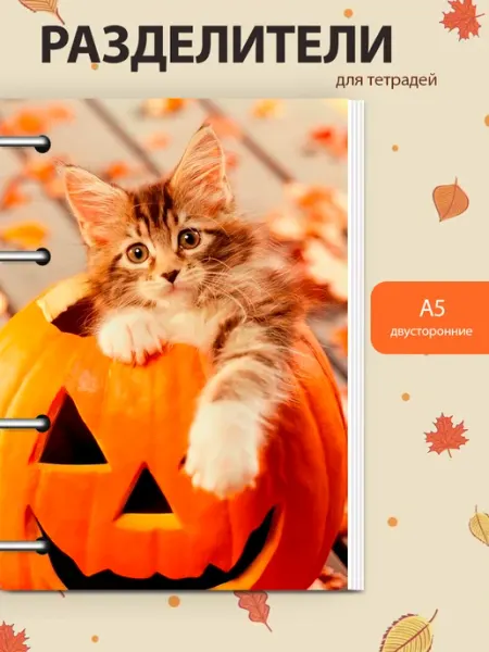 Разделители pinterest для тетради А5, осень из пинтерест MAJIVVI HOME