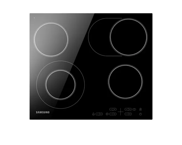 Варочная поверхность Samsung "Double Crown" NZ64T3516AK/WT, электрическая, 4 конфорки