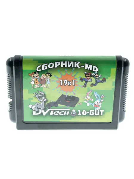 Картридж DVTech "Сборник 19 аркадных игр для Сега с Tetris", аркады