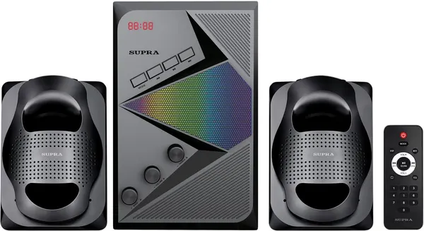 Минисистема SUPRA SMB-290, FM-радио, USB, SD-карта, Bluetooth, с сабвуфером, черная
