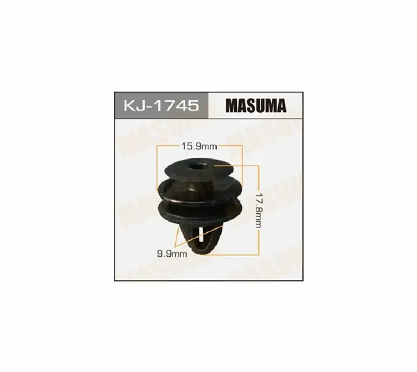 Клипса автомобильная (автокрепеж) MASUMA 1745-KJ уп.50 (10716080/280312/0002366, китай), шт