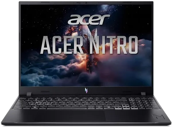 Ноутбук Acer Nitro V 16S ANV16-I31-71BH Core 7 240H 16Gb SSD512Gb NVIDIA GeForce RTX 5060 8Gb 16" IPS WUXGA (1920x1200) без ОС black WiFi BT Cam (NH. U5CCD.002)