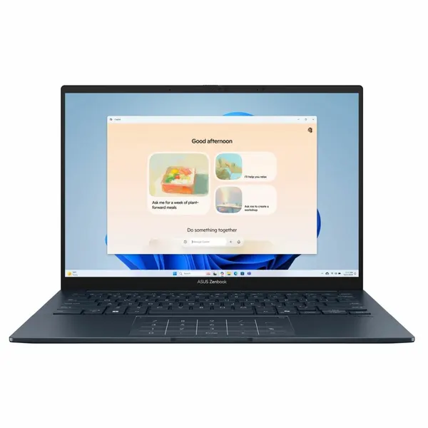 Ноутбук ASUS Zenbook 14 OLED UX3405CA 14" Intel Core Ultra 5 225H, 16GB LPDDR5x, 512GB SSD, Intel Arc, Win11Pro, blue