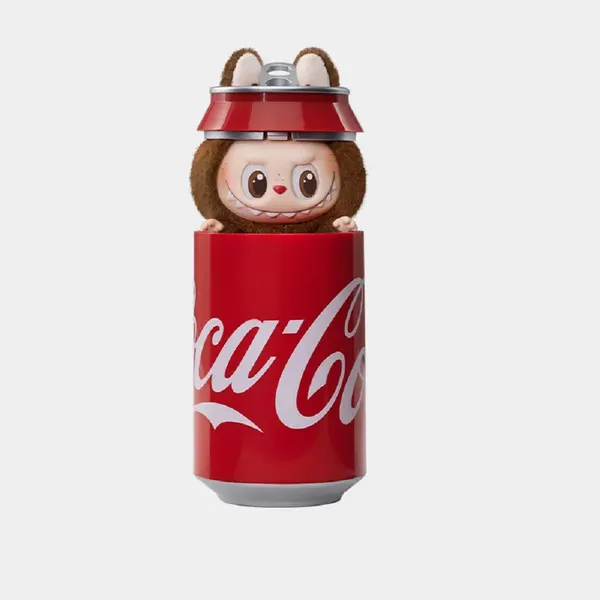 Мягкая игрушка лабубу с колой - COCA-COLA SERIES, Лабубу В банке Coca-Cola
