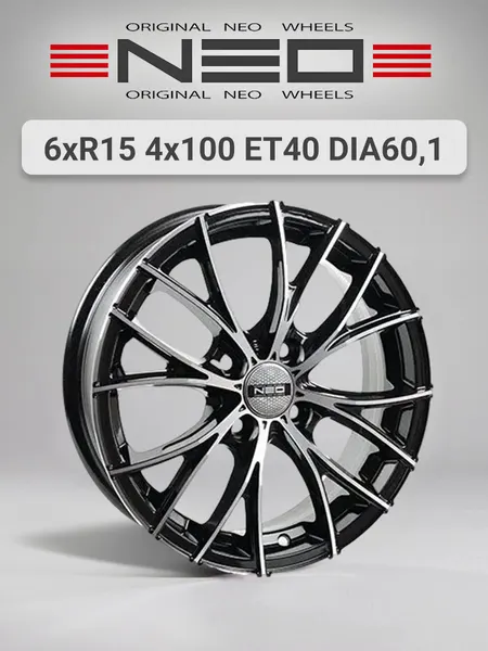 Диск автомобильный NEO N573 6x15 4x100 ET40 60,1 BD