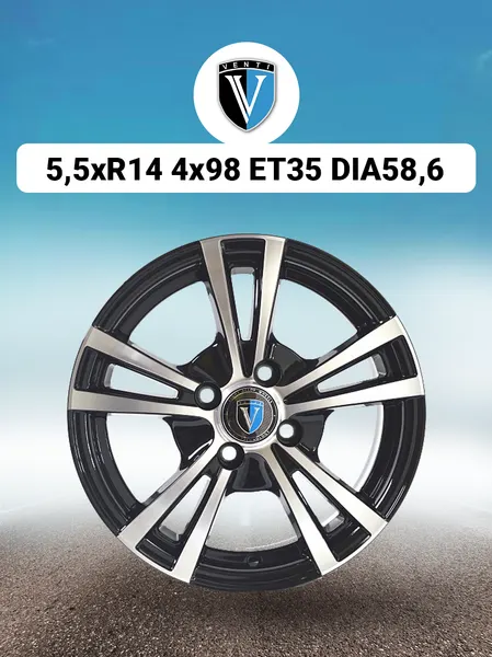 Диск автомобильный Venti V1419 5,5x14 4x98 ET35 58,6 BL