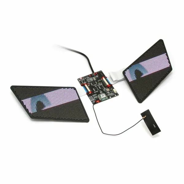 Набор LED дисплеев FUNNY EYES установка DIY под тонированное стекло DC 5V (APP управление с смартфона)