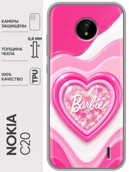 Trendmall Чехол на Nokia C20 Барби для девочки