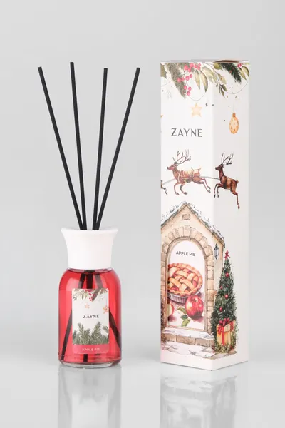 ZAYNE. Аромадиффузор для дома, офиса и автомобиля с палочками, длительный аромат, изготовлено в Турции. Apple Pie
