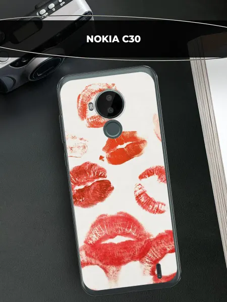 Nokia Чехол на C30 с поцелуями