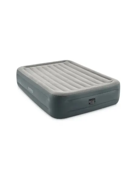 Кровать Intex Essential Rest 64126, с встроенным насосом, флокированная, 152 см x 203 см x 46 см