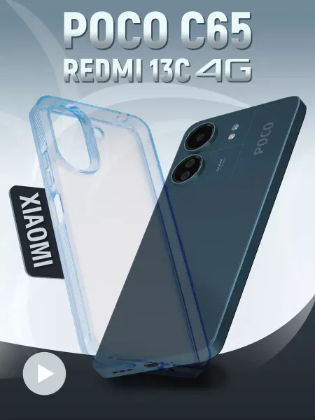 Xiaomi Чехол на Poco C65 прозрачный акрил